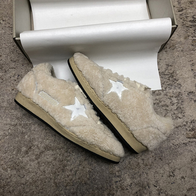 皮毛一体加绒加厚小脏鞋