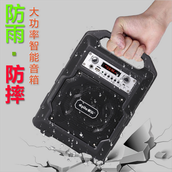 戴乐 S23 手提便携式蓝牙音响防摔防雨广场舞音箱户外晨练播放器
