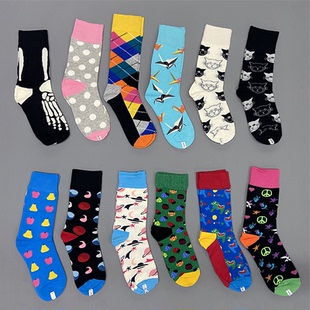 Eye 花色中高筒袜纯棉薄袜抗菌除臭女袜潮流运动袜 Controller女款