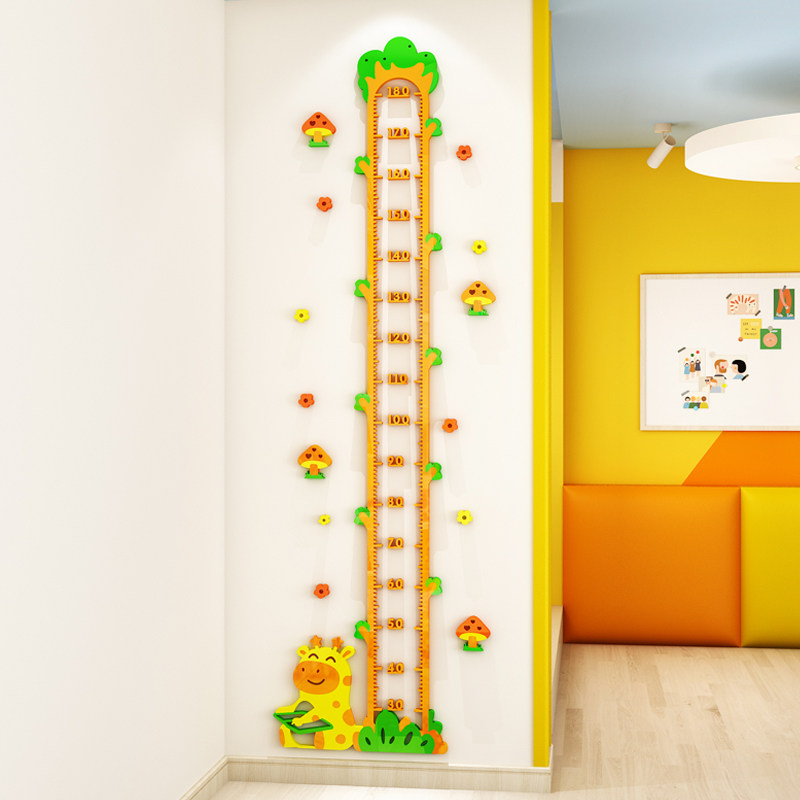 宝宝身高贴纸3d立体压克力儿童身高尺墙贴卡通儿童房墙面布置自粘,3C数码配件,USB多功能数码宝,淘宝优惠券,粉丝福利购,淘宝优惠卷