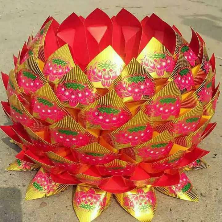 半成品烫金莲纸花片硬卡纸金菠萝折纸/手工纸/衍纸