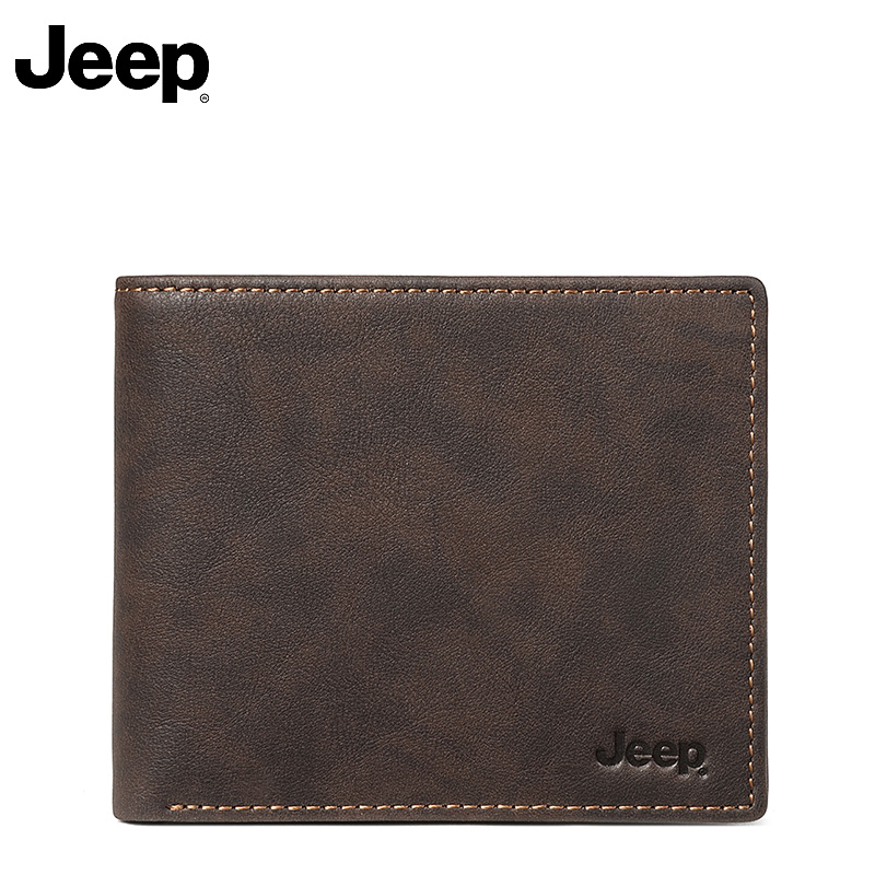 JEEP/¼ªÆÕÄÐÊ¿ÕæÆ¤Ç®°ü¶Ì¿îºá¿îÕýÆ·Í·²ãţƤпîÇàÄêÉÌÎñÄÐÇ®¼Ð