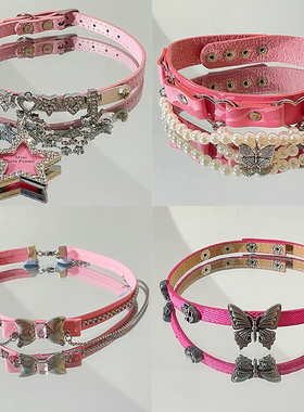 美宣雅皮革项链女甜酷风choker