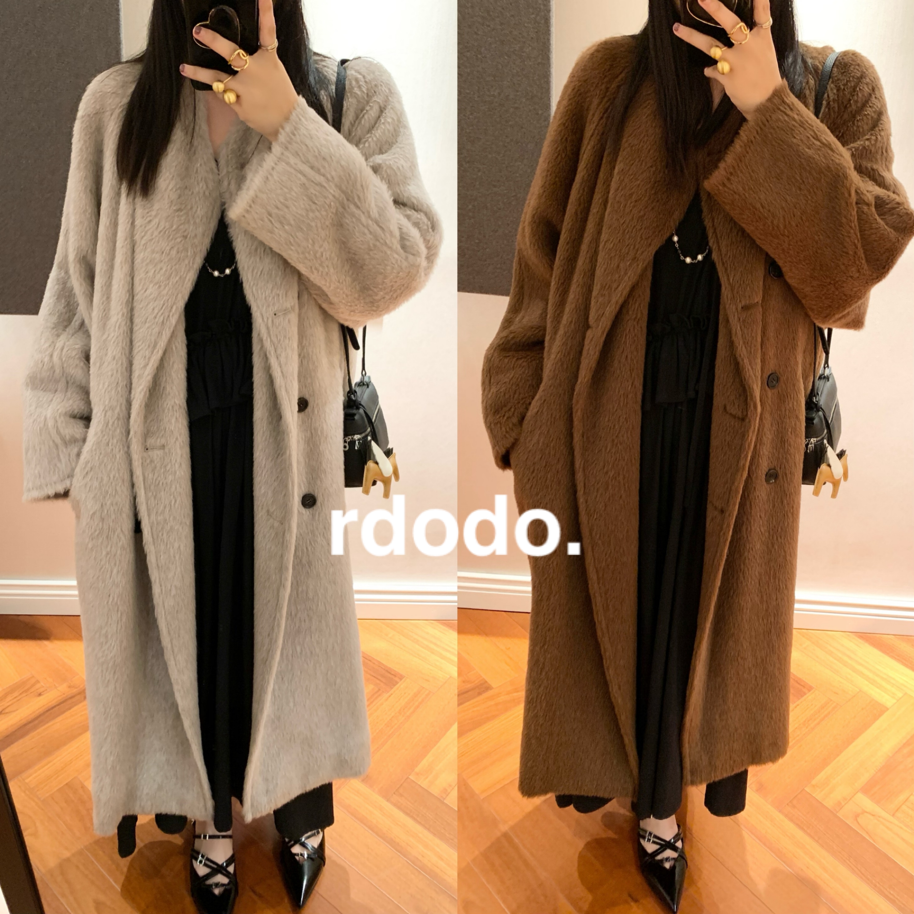 Rdodo 高端线秘鲁进口babysuri羊驼毛001古董苏力皮草大衣厚款