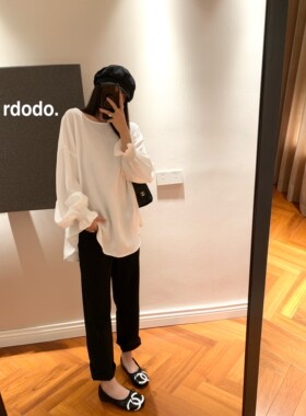 Rdodo法棍直筒专利科技前进四面弹Free Cross高腰小脚九分牛仔裤