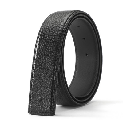 适用于替换爱马仕皮带男士款不带头无头真皮H扣牛皮带身裤腰带条