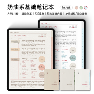 【电子手账】PaperNice 奶油笔记Goodnotes Notability康奈尔模板