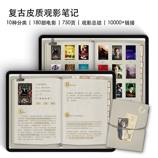【电子手账】PaperNice皮质仿真观影笔记GoodNotesNotability模板