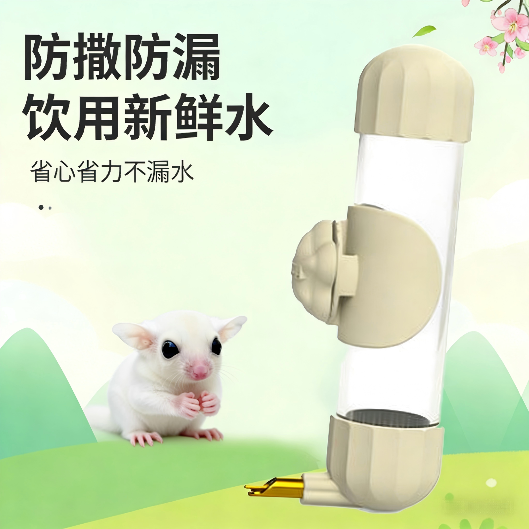 蜜袋鼯喂水器撞针水壶大中小型鹦鹉花枝鼠笼子挂式造景饮水器用具,宠物/宠物食品及用品,鼠类饮水器/水樽,淘宝优惠券,粉丝福利购,淘宝优惠卷