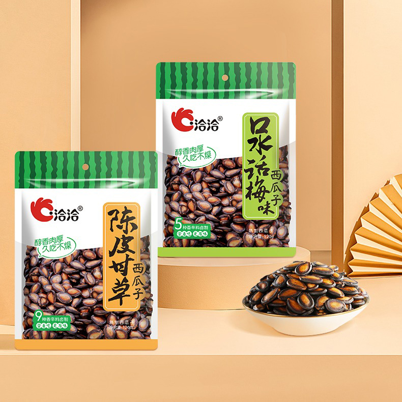 洽洽陈皮甘草味西瓜子120g/袋大片西瓜子话梅味恰恰黑瓜籽零食