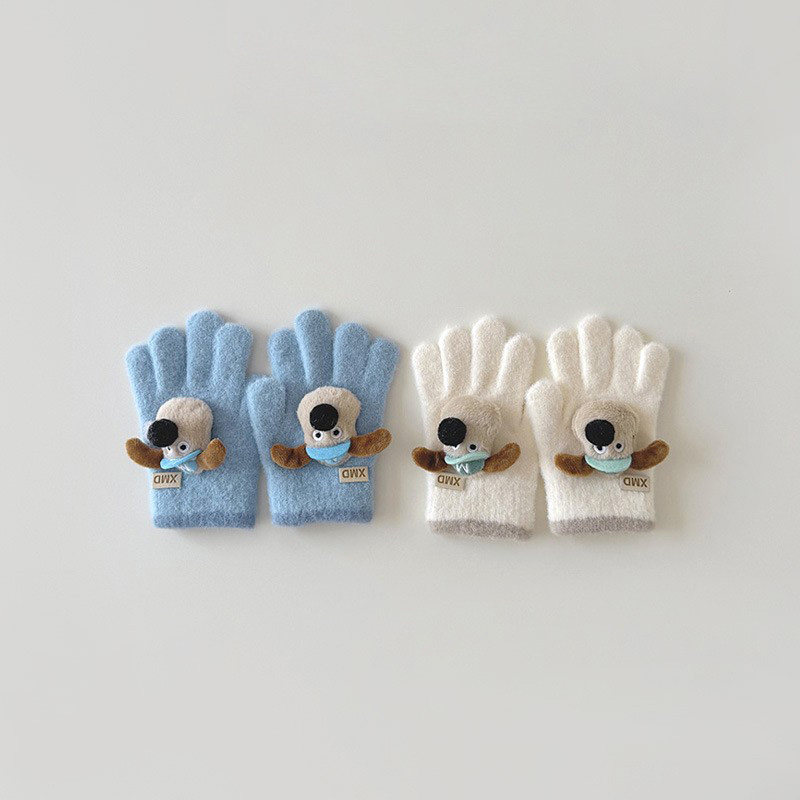 儿童帽子秋冬新款可爱小狗男童女童五指手套宝宝保暖防寒分指手套,童装/婴儿装/亲子装,手套,淘宝优惠券,粉丝福利购,淘宝优惠卷