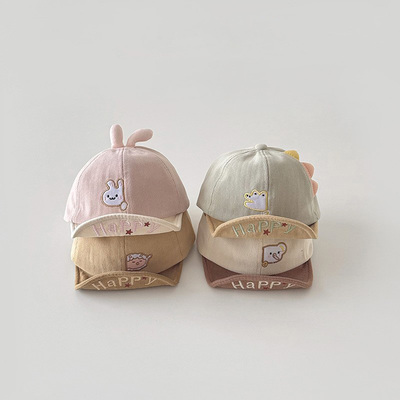 韩国婴儿帽子秋冬2025新款洋气可爱春秋婴幼儿宝宝棒球帽鸭舌帽