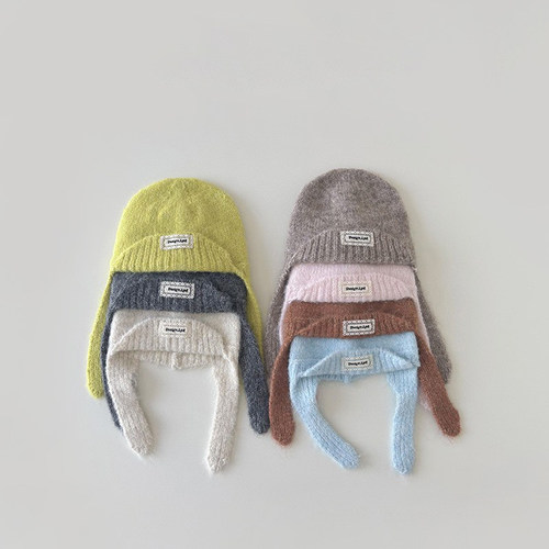 儿童帽子冬季新款防风保暖男童女童秋冬婴儿针织帽宝宝护耳帽