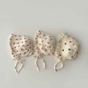 韩国婴儿帽子秋冬新款 洋气ins春秋女宝宝宝宝胎帽 2025可爱时尚