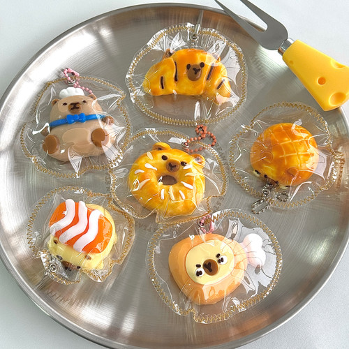 卡皮巴拉小鼻嘎可爱硅胶捏捏挂件