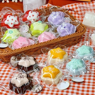 高颜值超软纯手工食品级硅胶捏捏乐减压玩具儿童无毒 星星系列