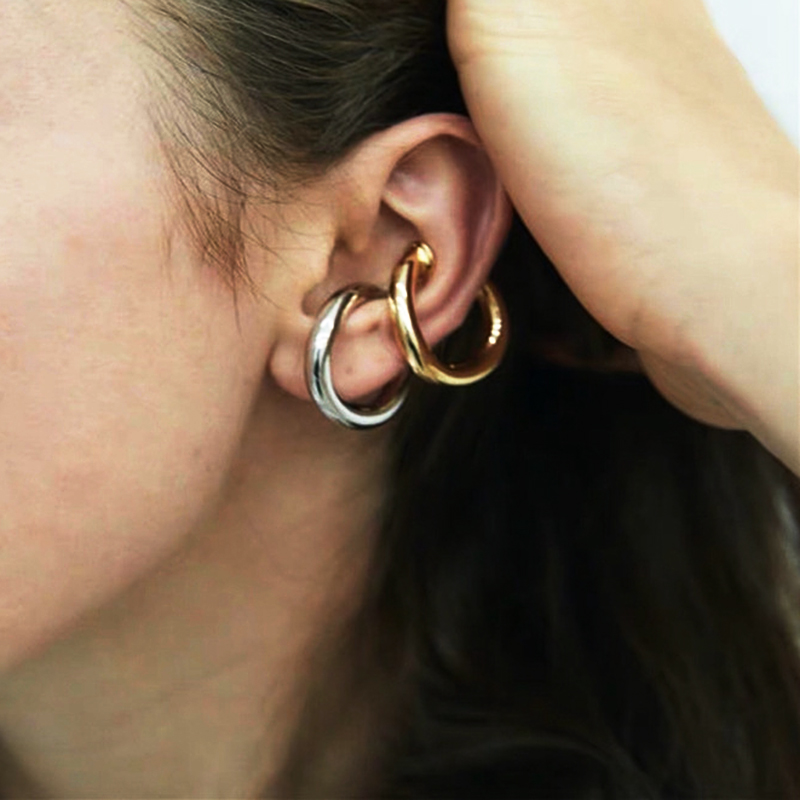 Queen欧美潮人嘻哈饰品无耳洞圆