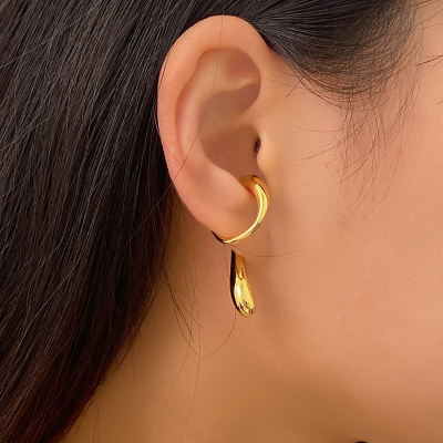 极简百搭情侣款线条感耳骨夹