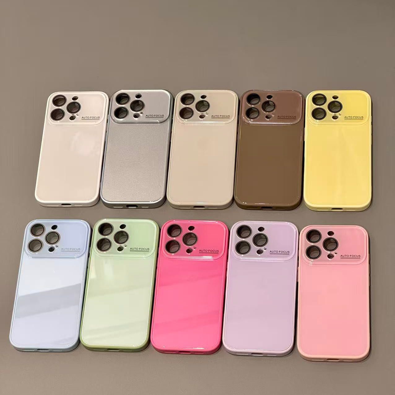 简约ins纯色大视窗适用iphone16proma苹果15pro手机壳14新款13