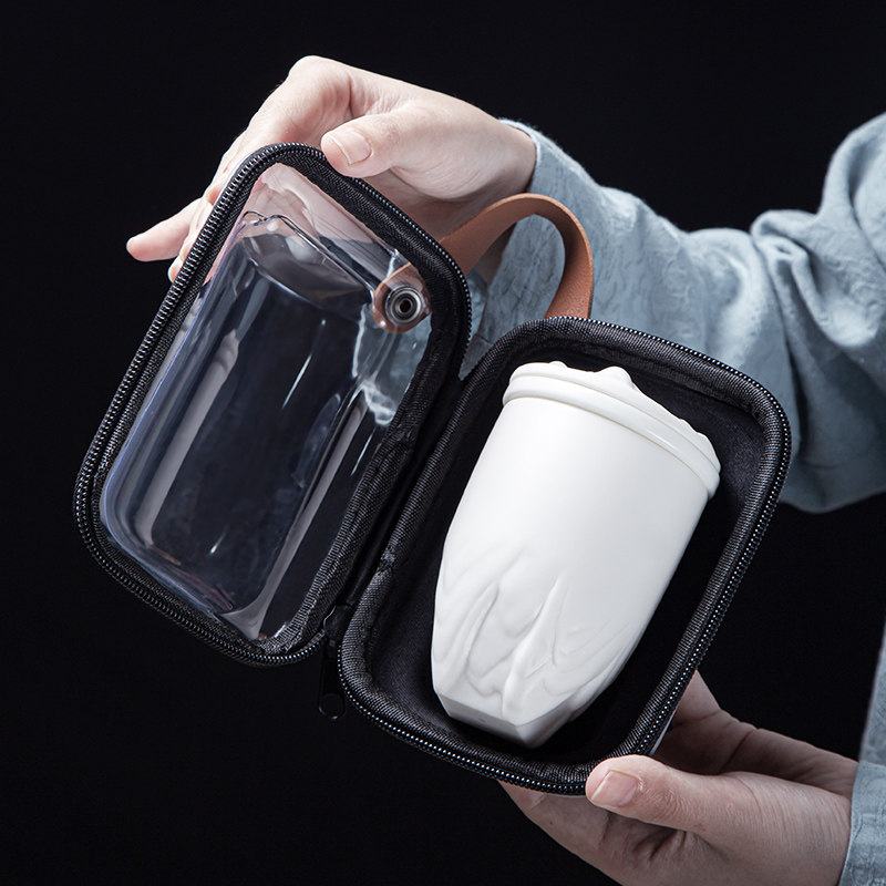 赢匠羊脂玉功夫茶具套装便捷式旅行快客杯车载泡茶杯支持logo定制,餐饮具,旅行茶具,淘宝优惠券,粉丝福利购,淘宝优惠卷