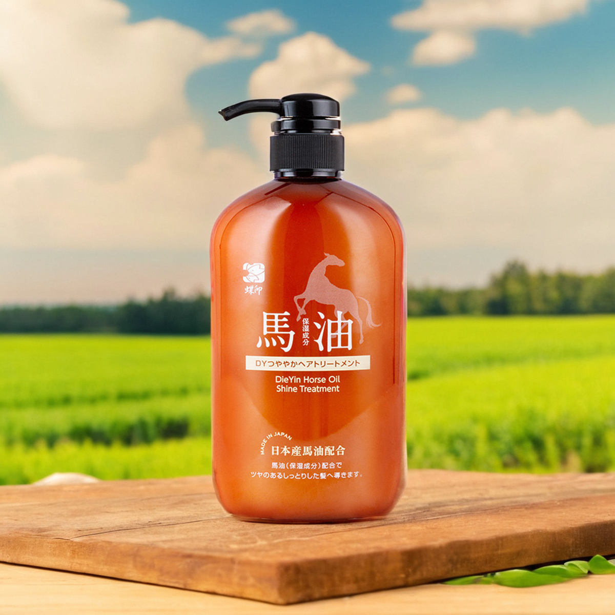 日本蝶印马油滋养型护发素护发乳改善毛躁柔顺修复滋润头皮600ml