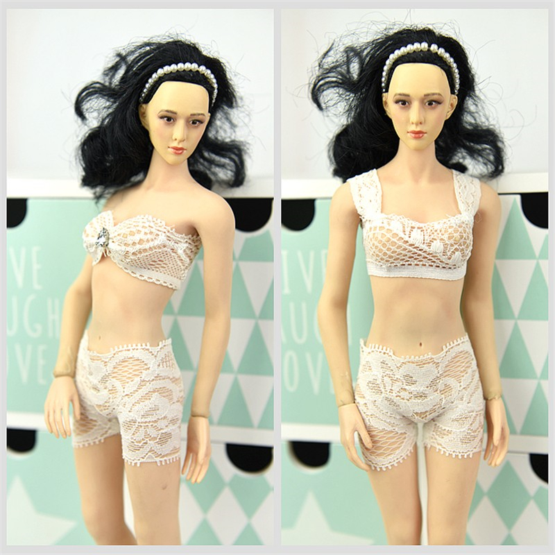 蕾丝1/6吊带内衣女兵人现货