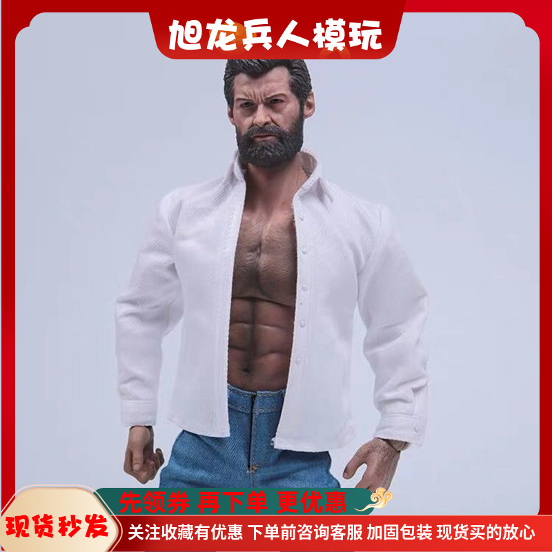 现货商务白色工装休闲兵人