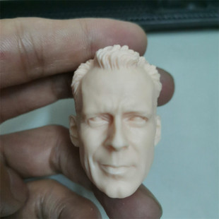 现货 1/6 头雕白模 布鲁斯威利斯 老布 头雕 虎胆龙威 兵人配件