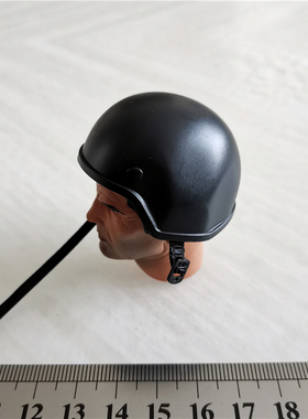 现货 1:6兵人模型配件 SWAT 男 头盔 黑色头盔 防弹头盔 美军头盔