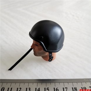 现货 1:6兵人模型配件 SWAT 男 头盔 黑色头盔 防弹头盔 美军头盔