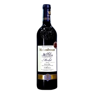 法国原瓶进口红酒瓦伦堡精选美乐干红葡萄酒 卡思黛乐出品单支