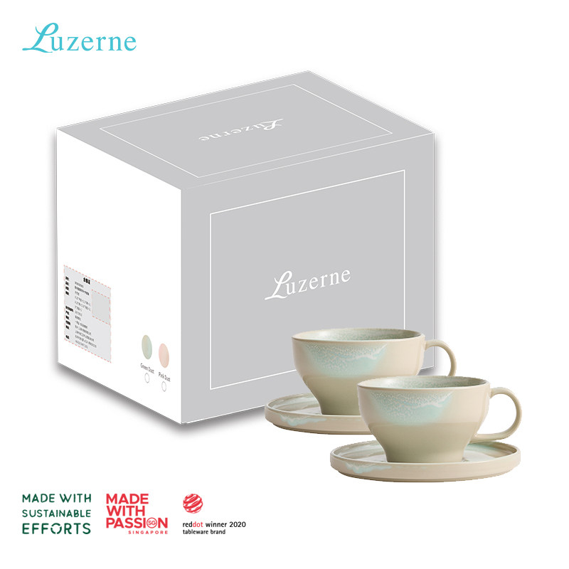 「品牌直营」Luzerne 陆升陶瓷星辰系列轻奢咖啡杯碟4件套-礼盒装,餐饮具,咖啡杯,淘宝优惠券,粉丝福利购,淘宝优惠卷