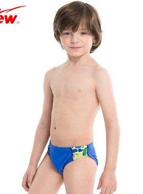 飘/FEW 儿童训练泳裤 环保面料舒适拼色专业三角泳裤M2125