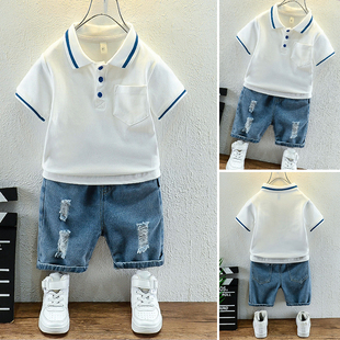男童夏季套装儿童2026新款时髦洋气小童衣服童装男宝宝帅气夏装潮