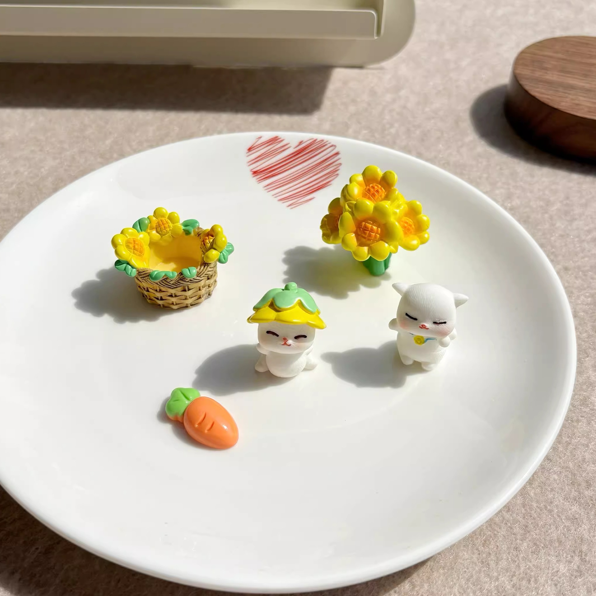 卡通向日葵花篮小猫diy材料