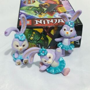 创意少女心可爱史黛拉劈叉芭蕾兔子 手机壳diy奶油胶滴胶玩偶公仔