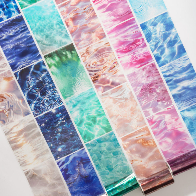 番茄酱少女听浪轻吟系列pet大尺寸造景胶带水波纹手帐diy素材贴纸,文具电教/文化用品/商务用品,胶带/胶纸/胶条,淘宝优惠券,粉丝福利购,淘宝优惠卷