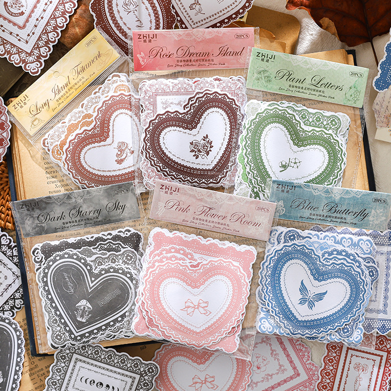 纸迹蕾丝物语集系列贴纸包