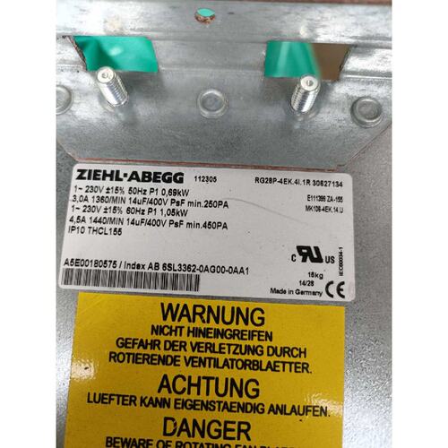 议价维修议价拆机ZIEHLABEGG变频器风扇通风机RG28P4E