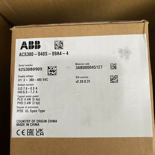 议价变频器 型号ACS380-040S-09A4-4