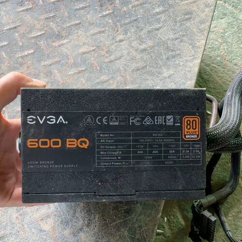 议价EVGA电源 型号600BQ 600W80铜牌 拆机电源