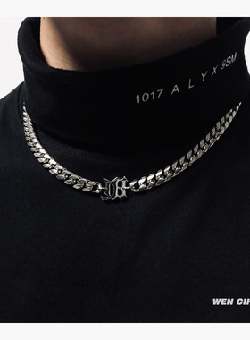 MISBHV小众 Rich Brian七哥同款Rapper嘻哈M字母个性锁骨潮流项链