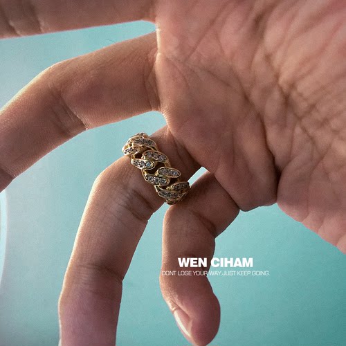 迷你古巴链满钻镶WENCIHAM锆石