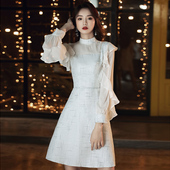 修身 宴会气质高贵短款 小个子生日派对连衣裙 小礼服女2026新款 洋装