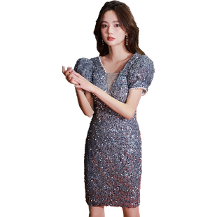 洋装小晚礼服女2026新款高端大气宴会性感包臀气质名媛连衣裙