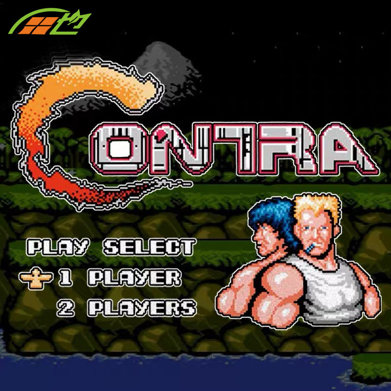 魂斗罗fc游戏红白机复古怀旧像素风反光汽车贴纸车门身贴后玻璃贴