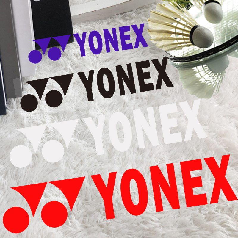YONEX尤尼克斯羽毛球爱好者汽车身后窗玻璃反光防水电动车贴纸