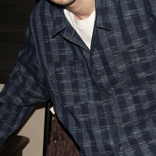 复古主题元 AW24 素 口袋设计 休闲格子夹克 GcBrand 拼色细节 Lab