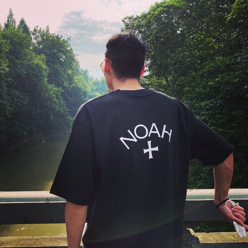 GcBrand FdbF NOAH TEE 日系男女情侣T恤宽松圆领十字短袖夏潮牌