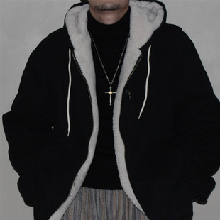 复古主题元 AW25 素 基础款 羊羔毛棉服外套 GcBrand 连帽棉衣 Lab